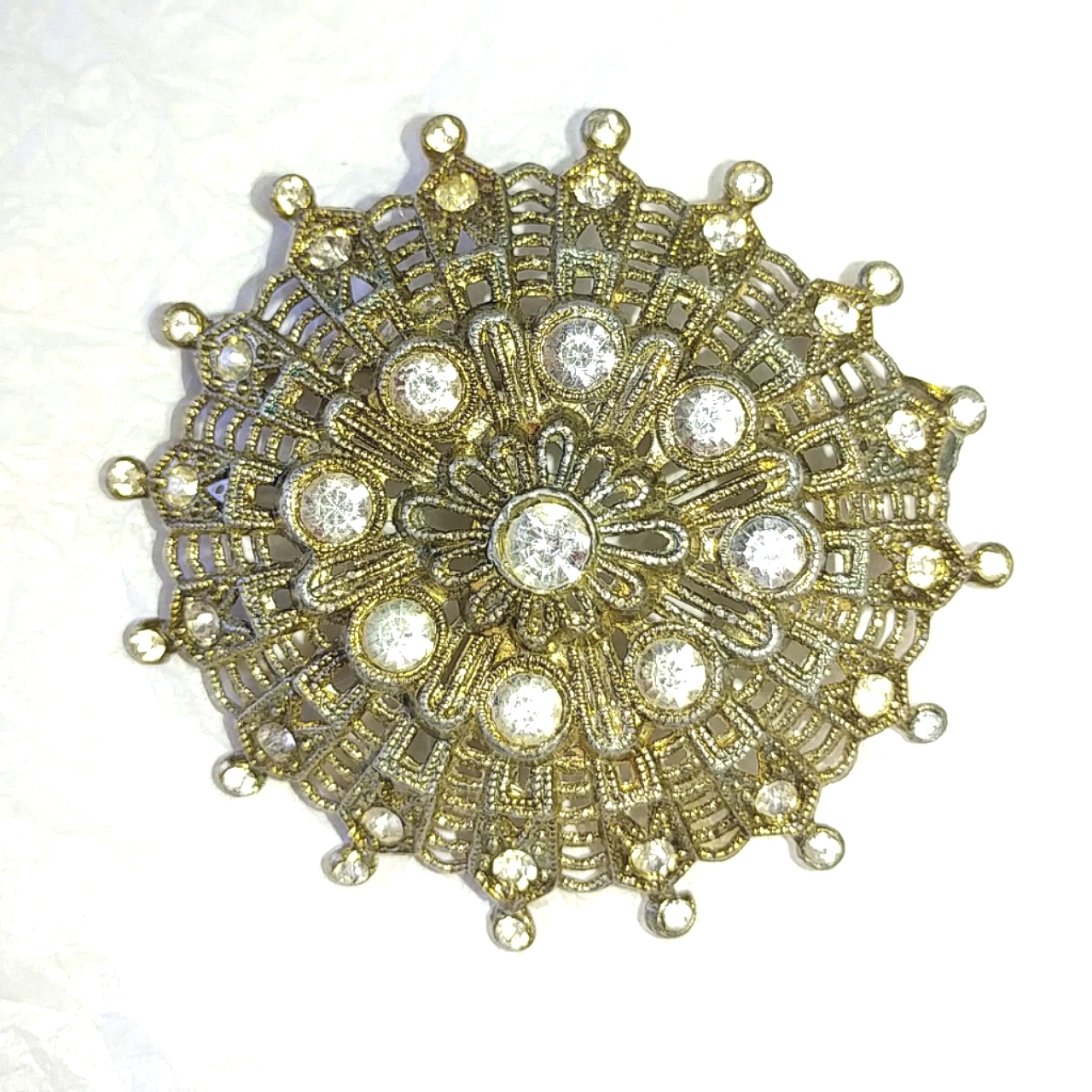 Little Nemo Lacy Rhinestone Pin Brooch